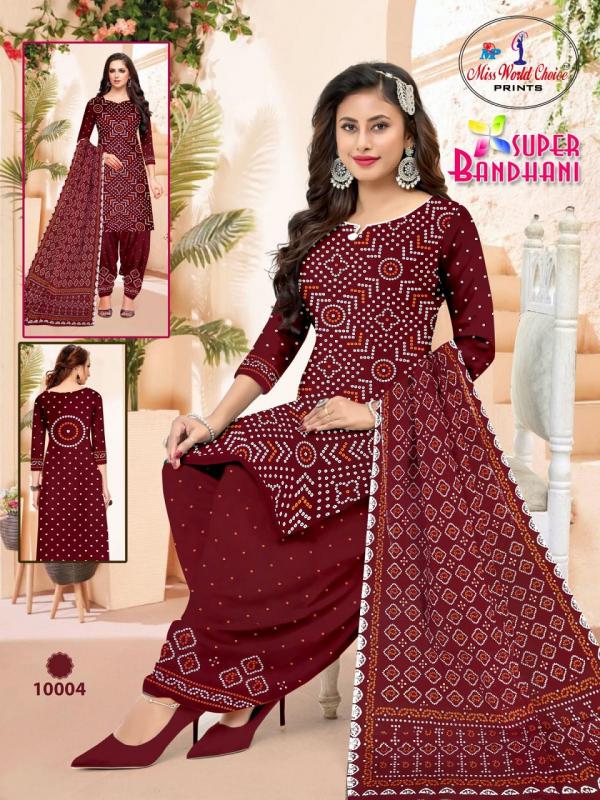 Miss World Super Bandhani Vol-10 – Dress Material